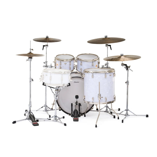 Slingerland Radio King 4pc Drum Set 22/10/12/16 White Marine Pearl