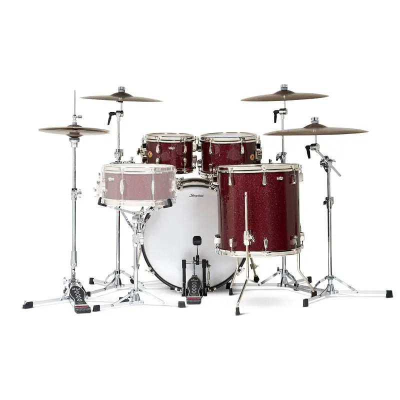 Slingerland Radio King 4pc Drum Set 22/10/12/16 Maroon Glass