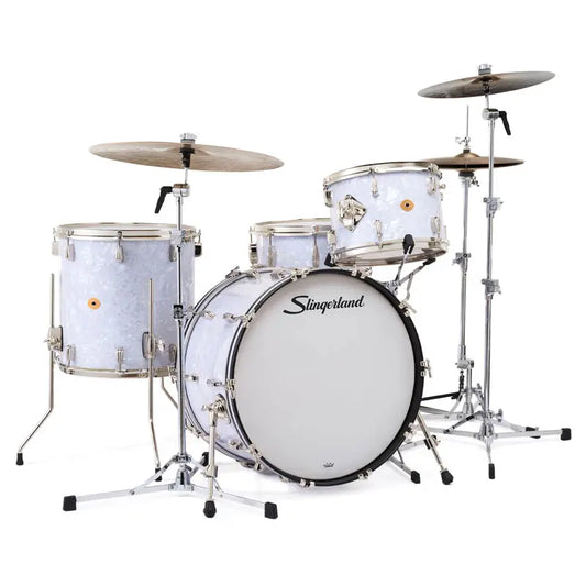 Slingerland Radio King 4pc Drum Set 22/13/16/14 White Marine Pearl