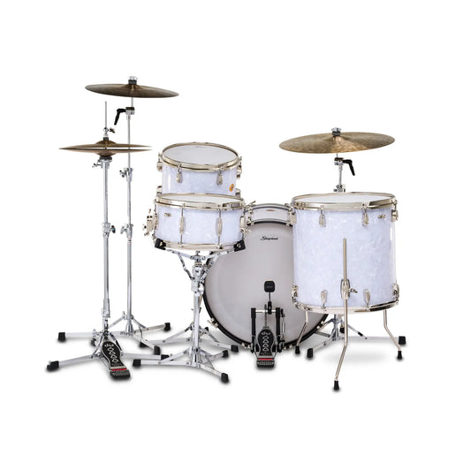 Slingerland Radio King 4pc Drum Set 22/13/16/14 White Marine Pearl