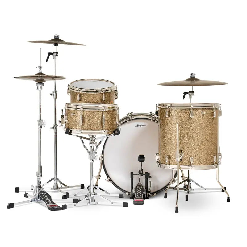 Slingerland Radio King 4pc Drum Set 22/13/16/14 Gold Glass