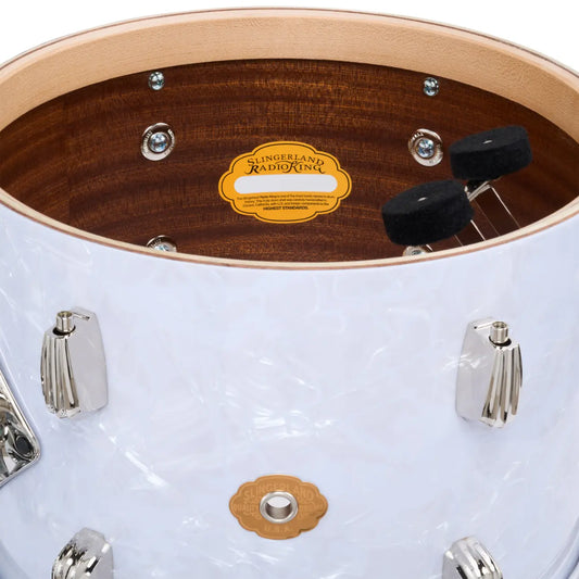 Slingerland Radio King 5pc Drum Set 22/10/12/16/14 White Marine Pearl