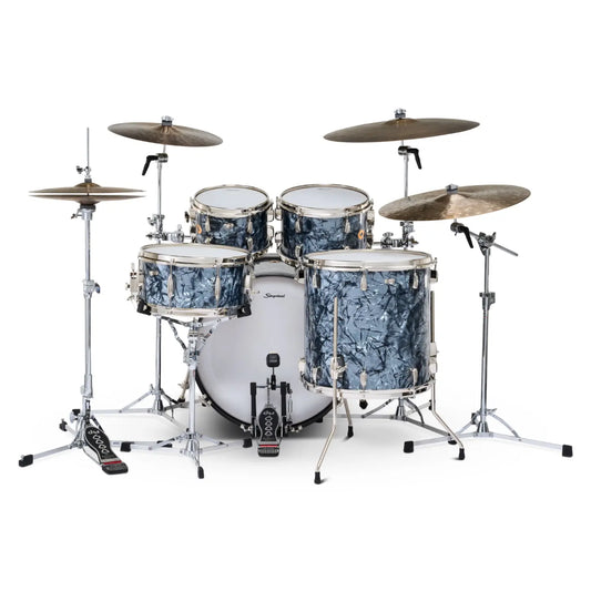 Slingerland Radio King 5pc Drum Set 22/10/12/16/14 Black Diamond Pearl