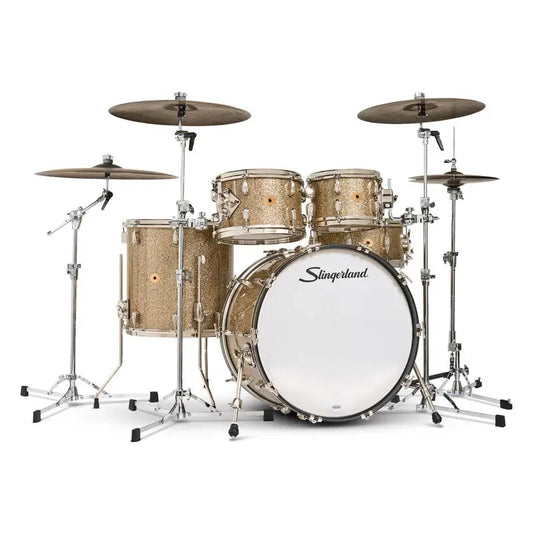 Slingerland Radio King 5pc Drum Set 22/10/12/16/14 Gold Glass