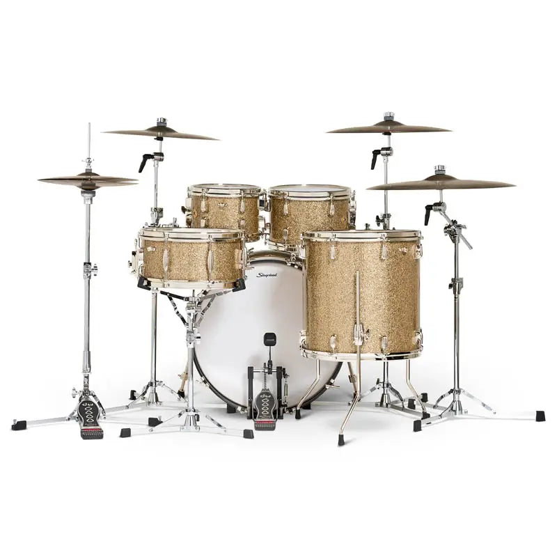 Slingerland Radio King 5pc Drum Set 22/10/12/16/14 Gold Glass