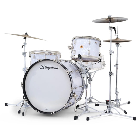 Slingerland Radio King 3pc Drum Set 24/13/16 White Marine Pearl