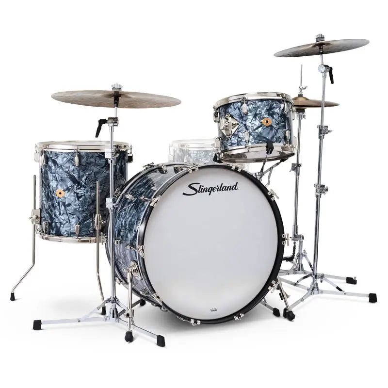 Slingerland Radio King 3pc Drum Set 24/13/16 Black Diamond Pearl