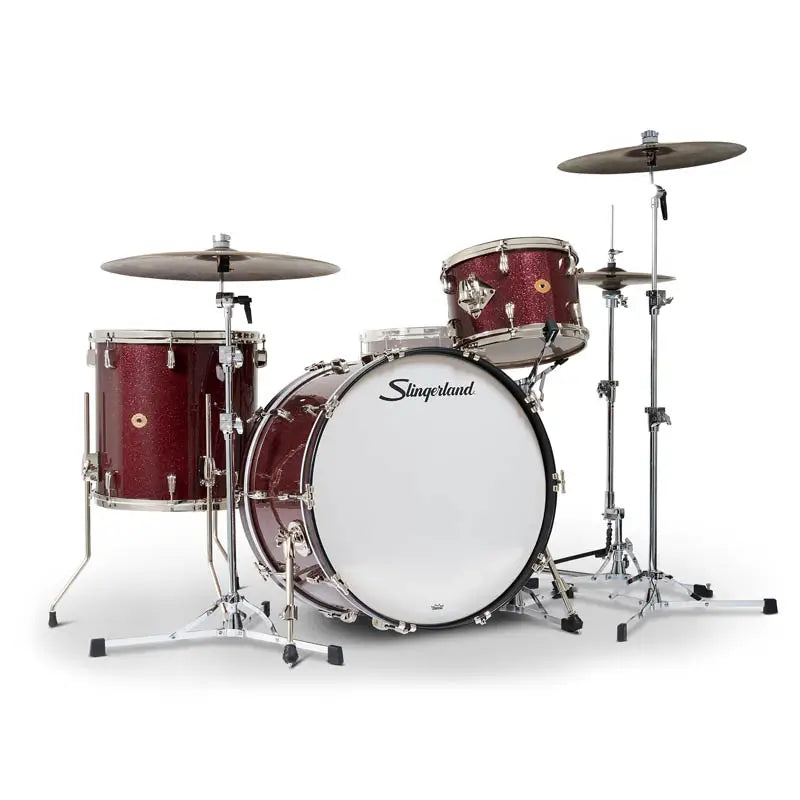 Slingerland Radio King 3pc Drum Set 24/13/16 Maroon Glass