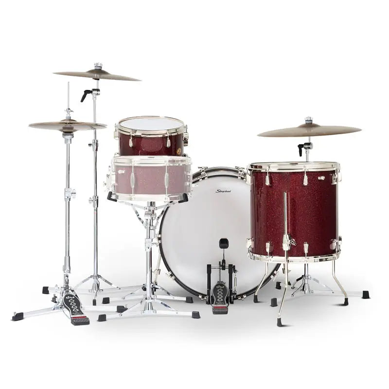 Slingerland Radio King 3pc Drum Set 24/13/16 Maroon Glass