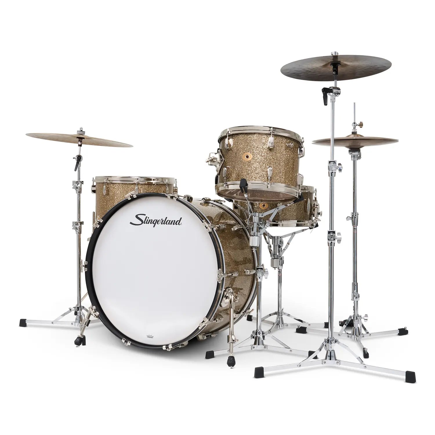Slingerland Radio King 4pc Drum Set 24/13/16/18 Gold Glass
