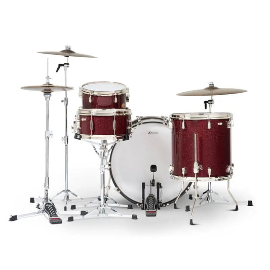 Slingerland Radio King 4pc Drum Set 24/13/16/14 Maroon Glass - Drum Center of Portsmouth