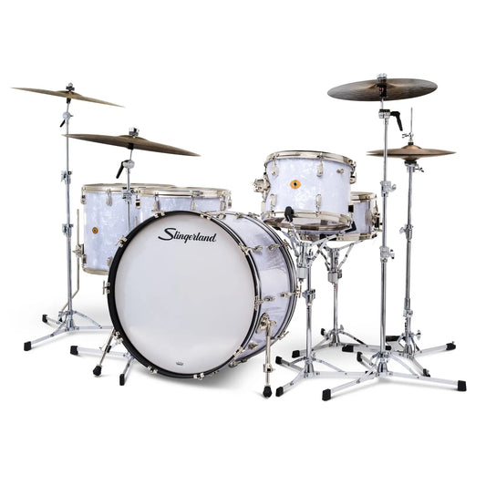 Slingerland Radio King 5pc Drum Set 24/13/16/18/14 White Marine Pearl