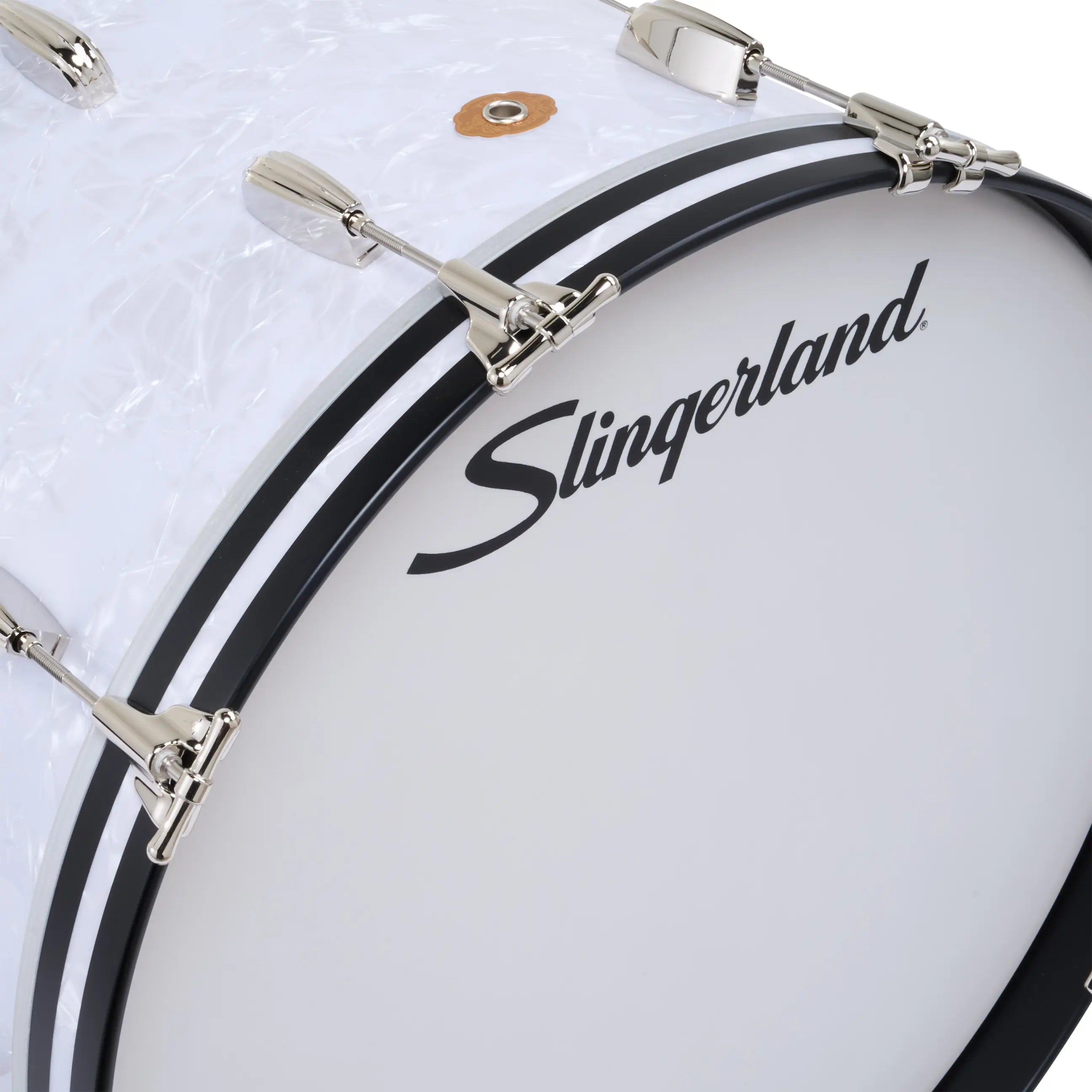 Slingerland Radio King 5pc Drum Set 24/13/16/18/14 White Marine Pearl