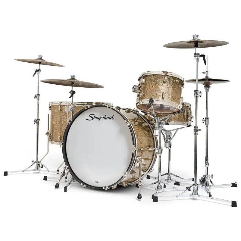 Slingerland Radio King 5pc Drum Set 24/13/16/18/14 Gold Glass