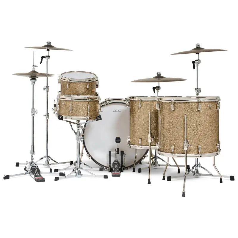 Slingerland Radio King 5pc Drum Set 24/13/16/18/14 Gold Glass