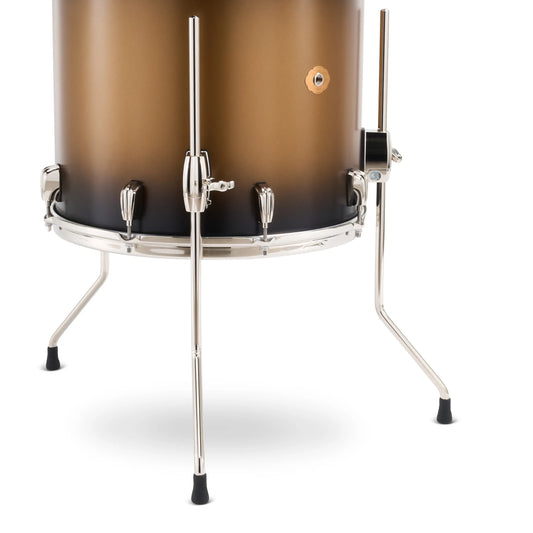 Slingerland Radio King 4pc Drum Set 18/12/14/14 Black & Gold Lacquer