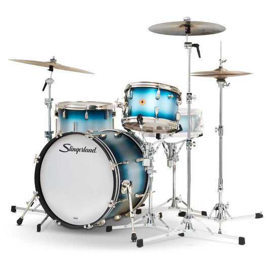 Slingerland Radio King 3pc Drum Set 20/12/14 Blue & Silver Lacquer