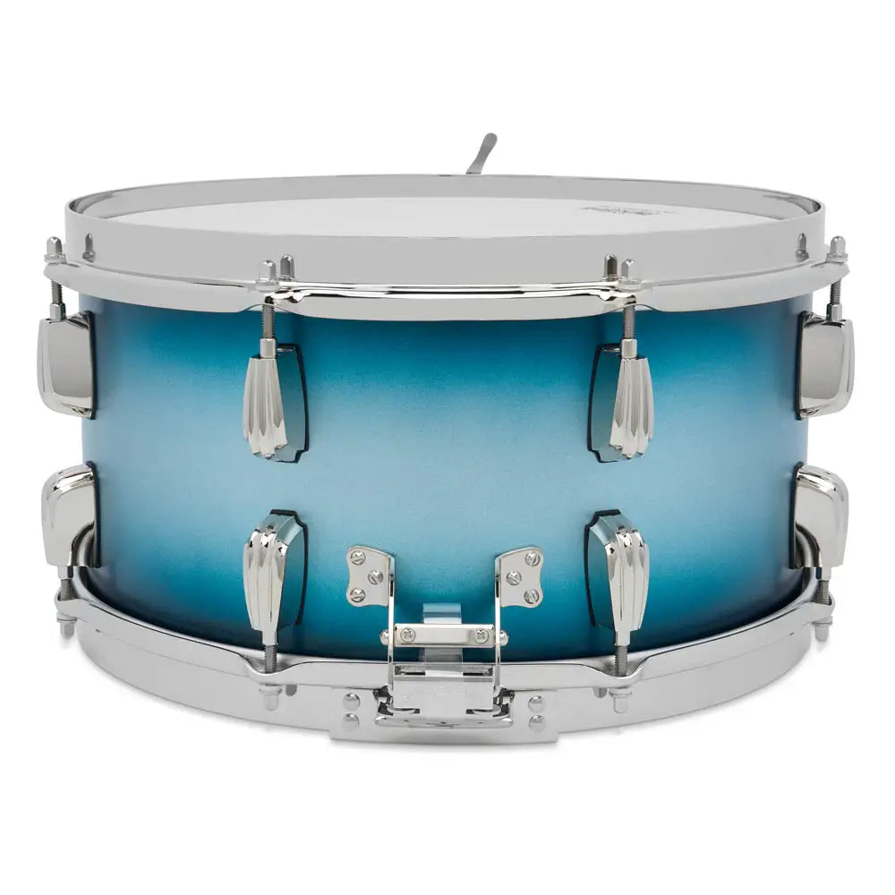 Slingerland Radio King Solid Maple Snare Drum 14x7 Blue & Silver Lacquer - Drum Center Of Portsmouth