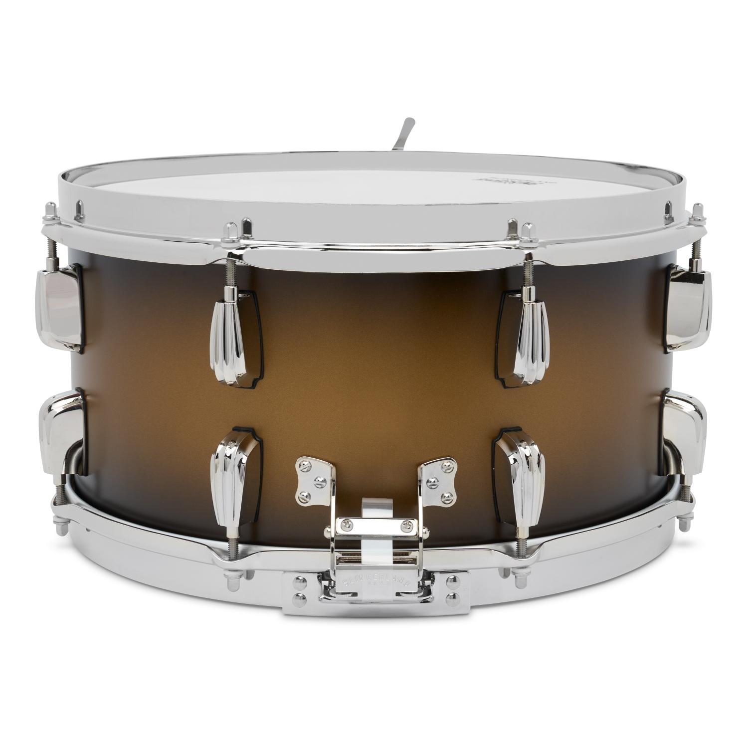 Slingerland Solid Maple Radio King Snare Drum 14x7 Black & Gold Duco Lacquer - Drum Center Of Portsmouth