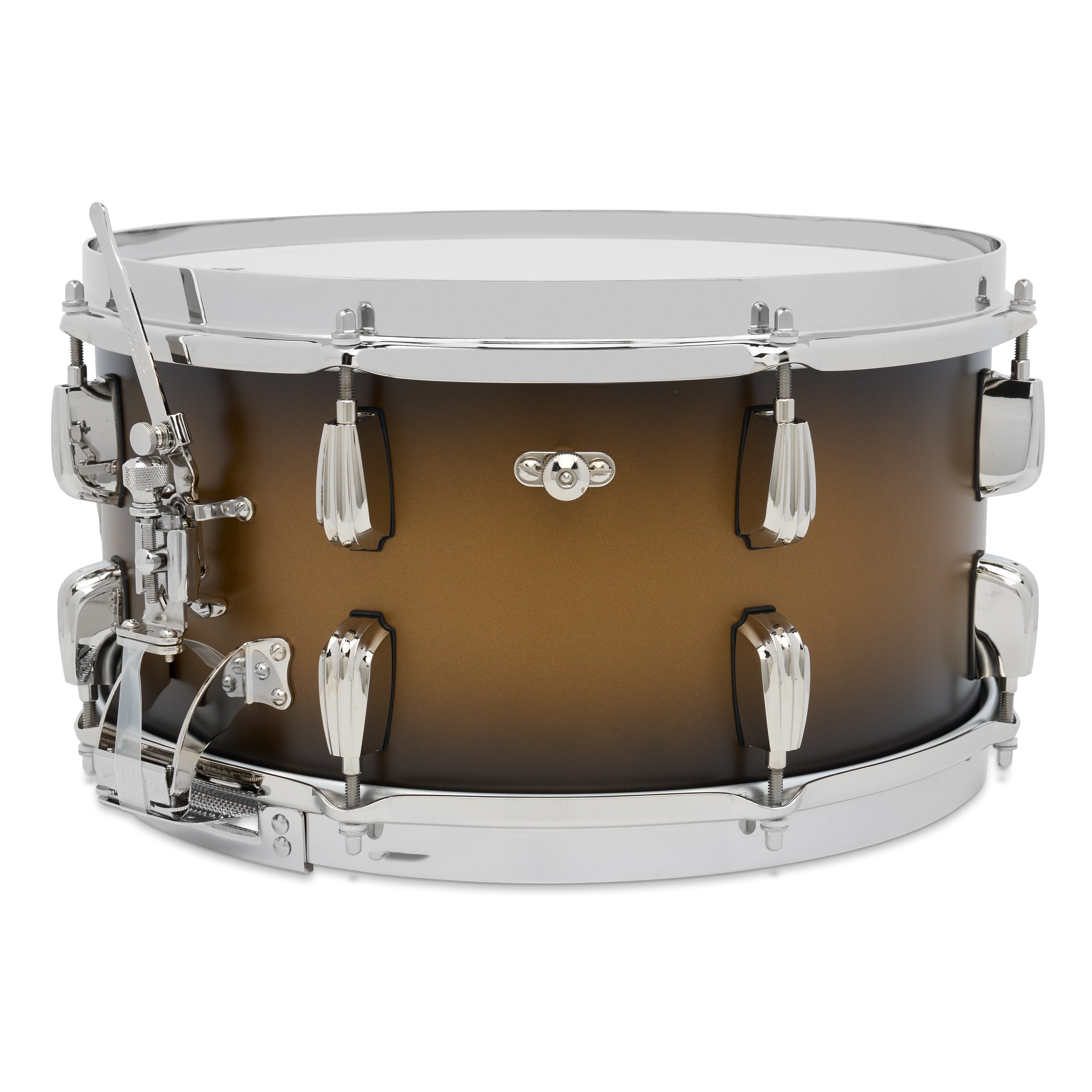 Slingerland Radio King Solid Maple Snare Drum 14x7 Black & Gold Lacquer - Drum Center Of Portsmouth