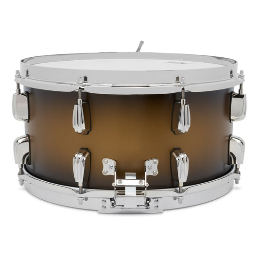 Slingerland Radio King Solid Maple Snare Drum 14x7 Black & Gold Lacquer - Drum Center Of Portsmouth