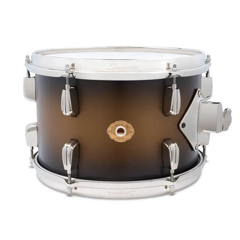 Slingerland Radio King Tom 12x8 Black & Gold Lacquer