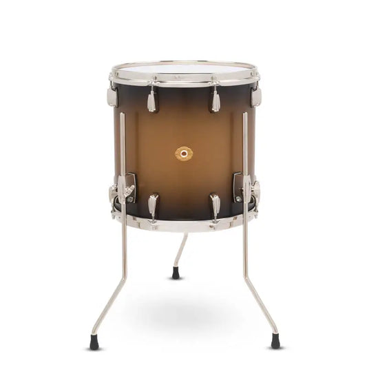 Slingerland Radio King Floor Tom 14x14 Black & Gold Lacquer