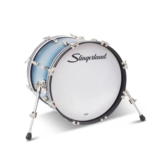 Slingerland Radio King Bass Drum 18x14 Blue & Silver Lacquer