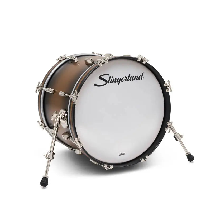 Slingerland Radio King Bass Drum 18x14 Black & Gold Lacquer