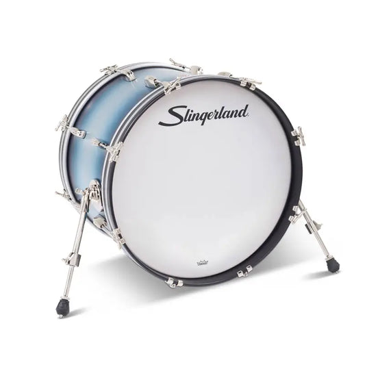 Slingerland Radio King Bass Drum 20x14 Blue & Silver Lacquer
