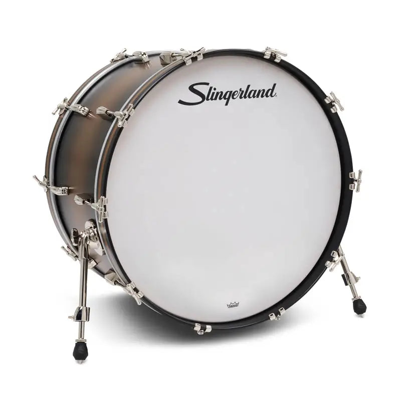 Slingerland Radio King Bass Drum 24x14 Black & Gold Lacquer