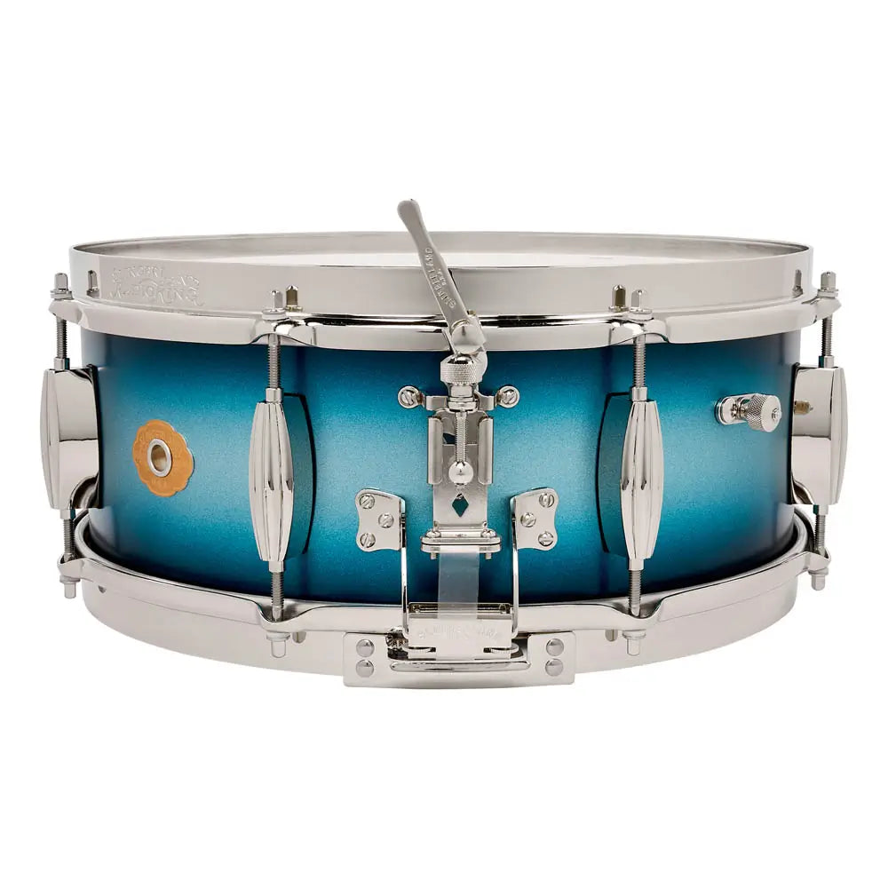 Slingerland Radio King Solid Maple Snare Drum 14x5.5 Blue & Silver Lacquer - Drum Center Of Portsmouth