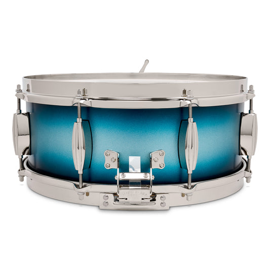 Slingerland Radio King Solid Maple Snare Drum 14x5.5 Blue & Silver Lacquer - Drum Center Of Portsmouth