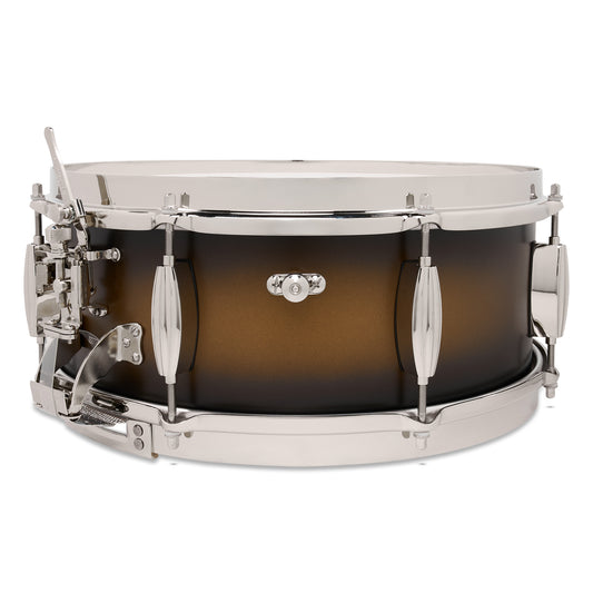 Slingerland Radio King Solid Maple Snare Drum 14x5.5 Black & Gold Lacquer - Drum Center Of Portsmouth