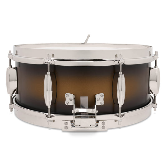 Slingerland Radio King Solid Maple Snare Drum 14x5.5 Black & Gold Lacquer - Drum Center Of Portsmouth