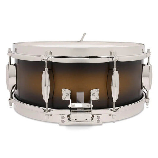 Slingerland Radio King Solid Maple Snare Drum 14x5.5 Black & Gold Lacquer - Drum Center Of Portsmouth