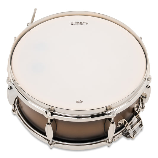 Slingerland Radio King Solid Maple Snare Drum 14x5.5 Black & Gold Lacquer - Drum Center Of Portsmouth