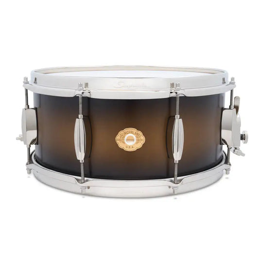 Slingerland Radio King Artist Snare Drum 14x6.5 Black & Gold Lacquer