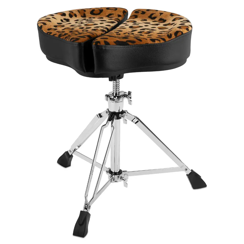 Ahead Spinal-G 3-Leg Saddle Drum Throne Leopard - Drum Center Of Portsmouth