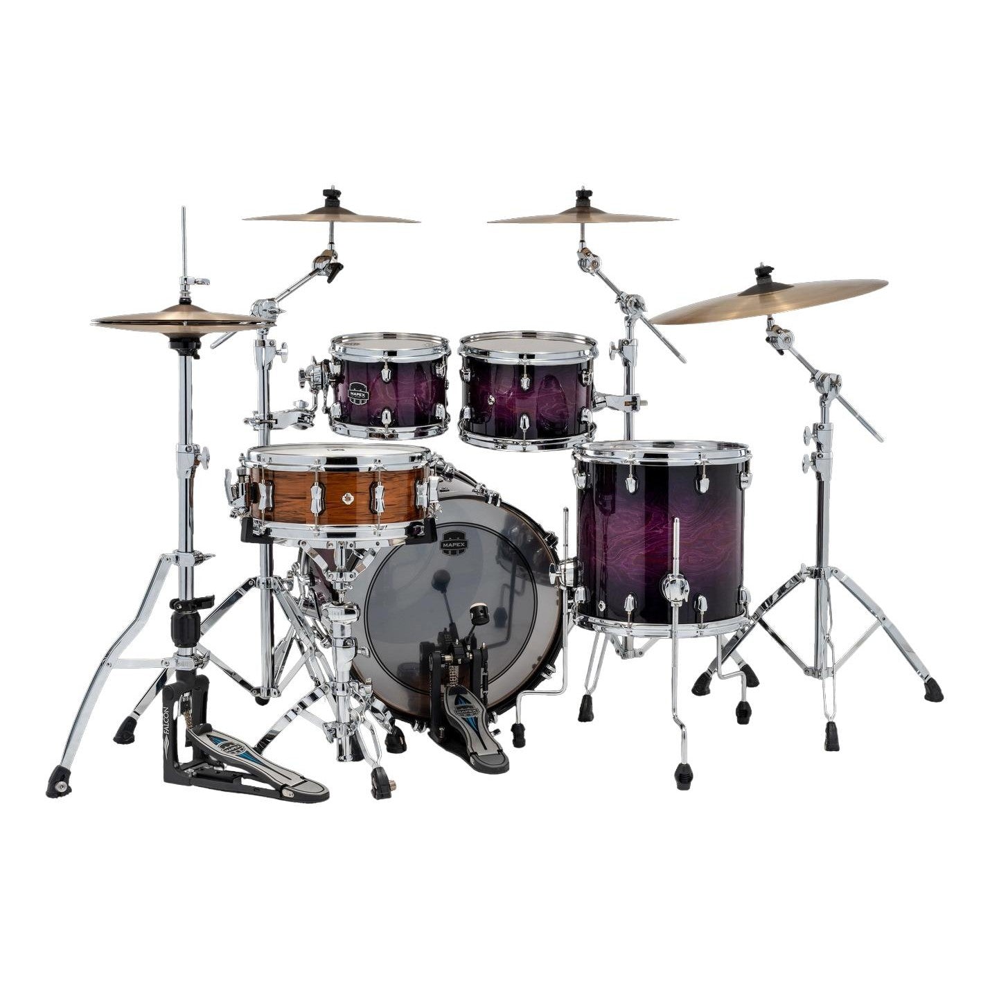 Mapex Saturn VI Fusion 4pc Drum Set 20/10/12/14 Royal Purple Burst - Drum Center Of Portsmouth