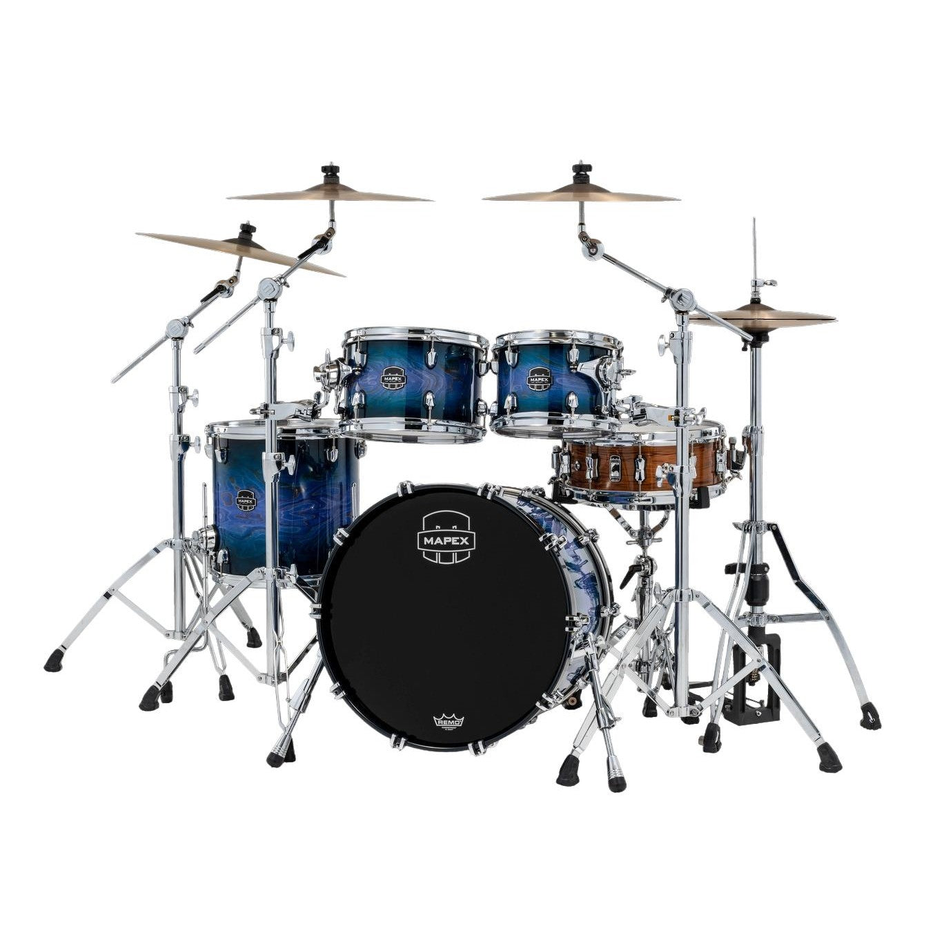 Mapex Saturn VI Fusion 4pc Drum Set 20/10/12/14 Cobalt Burst - Drum Center Of Portsmouth