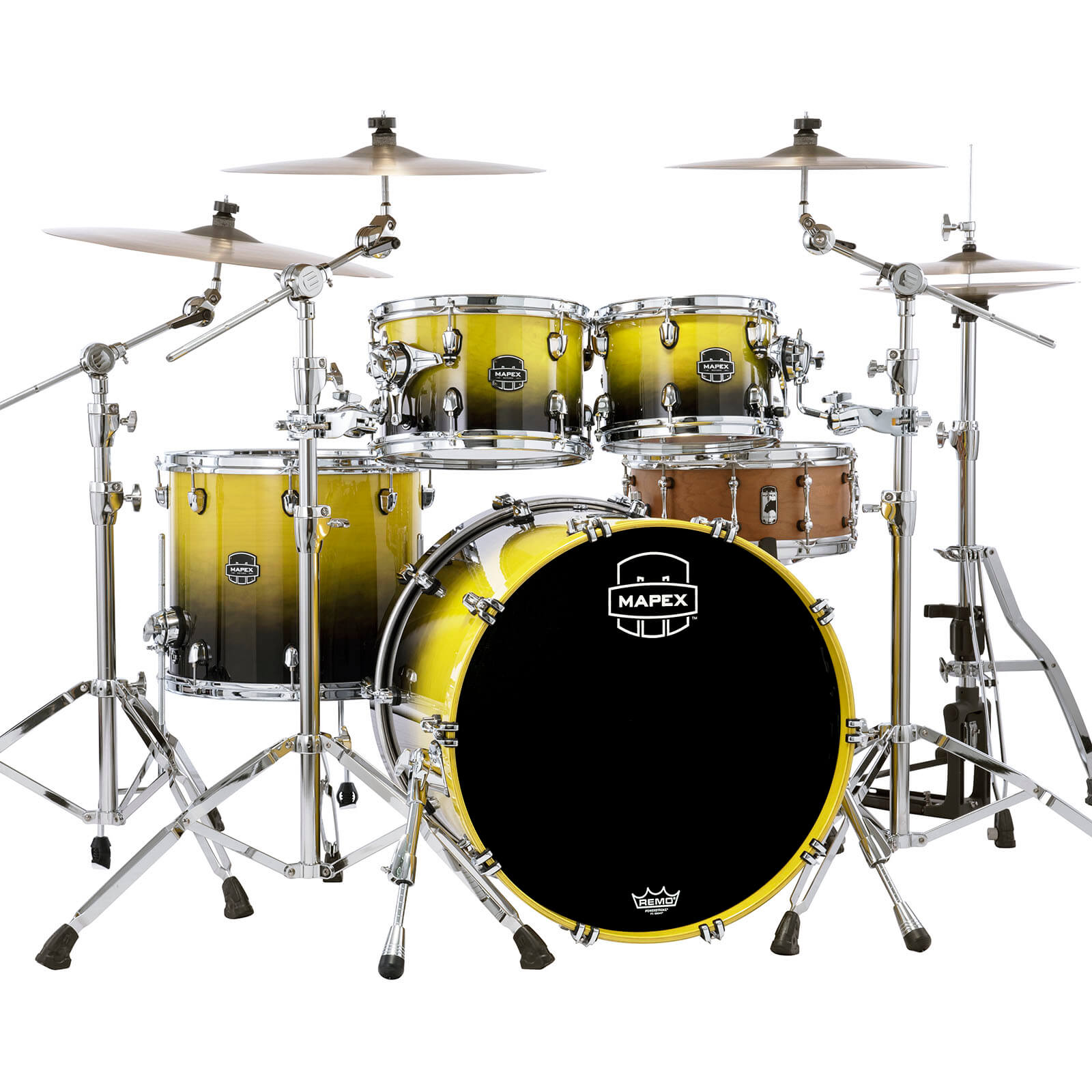 Mapex Saturn Rock 4pc Drum Set Sulphur Fade - Drum Center Of Portsmouth