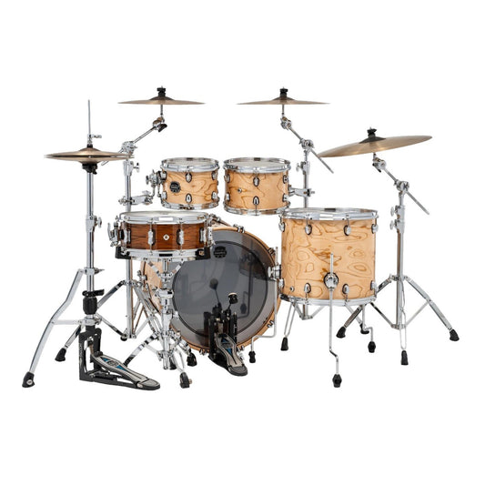 Mapex Saturn VI Rock 4pc Drum Set 22/10/12/16 Exotic Natural Burl - Drum Center Of Portsmouth
