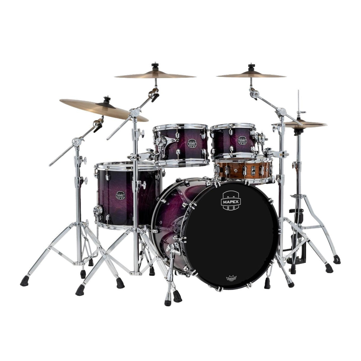 Mapex Saturn VI Rock 4pc Drum Set 22/10/12/16 Royal Purple Burst - Drum Center Of Portsmouth