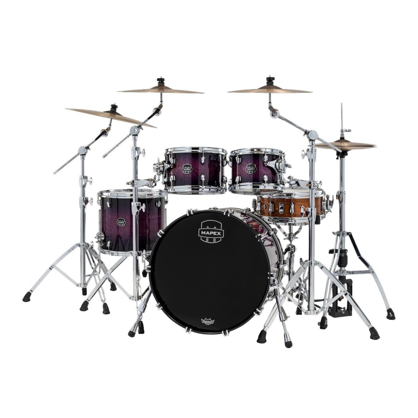 Mapex Saturn VI Rock 4pc Drum Set 22/10/12/16 Royal Purple Burst - Drum Center Of Portsmouth