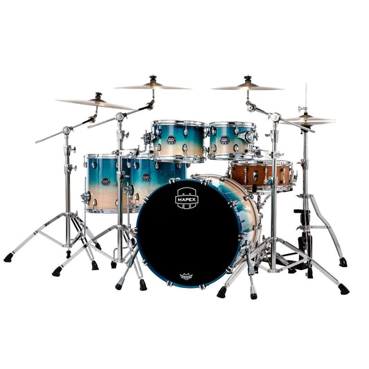 Mapex Saturn Studioease 5pc Drum Set Aqua Fade - Drum Center Of Portsmouth