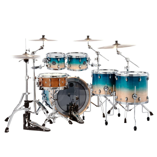 Mapex Saturn Studioease 5pc Drum Set Aqua Fade - Drum Center Of Portsmouth