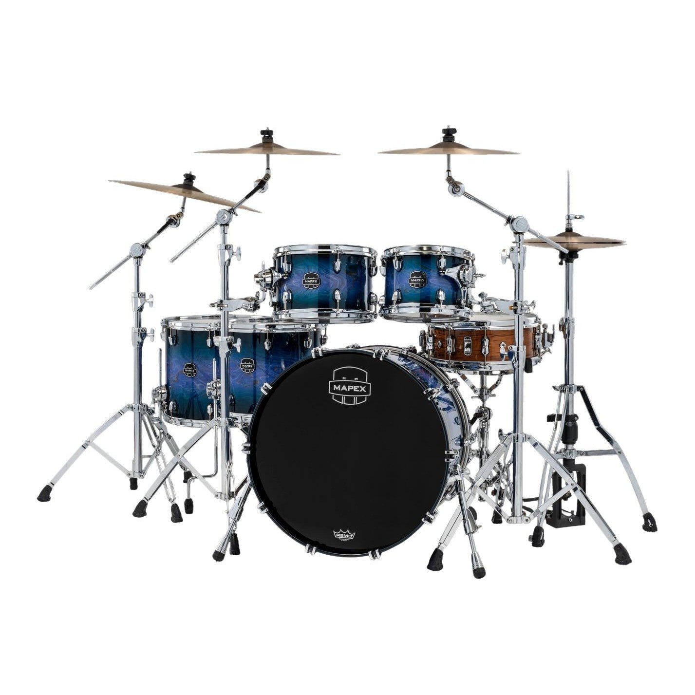 Mapex Saturn VI Studioease 5pc Drum Set 22/10/12/14/16 Cobalt Burst - Drum Center Of Portsmouth
