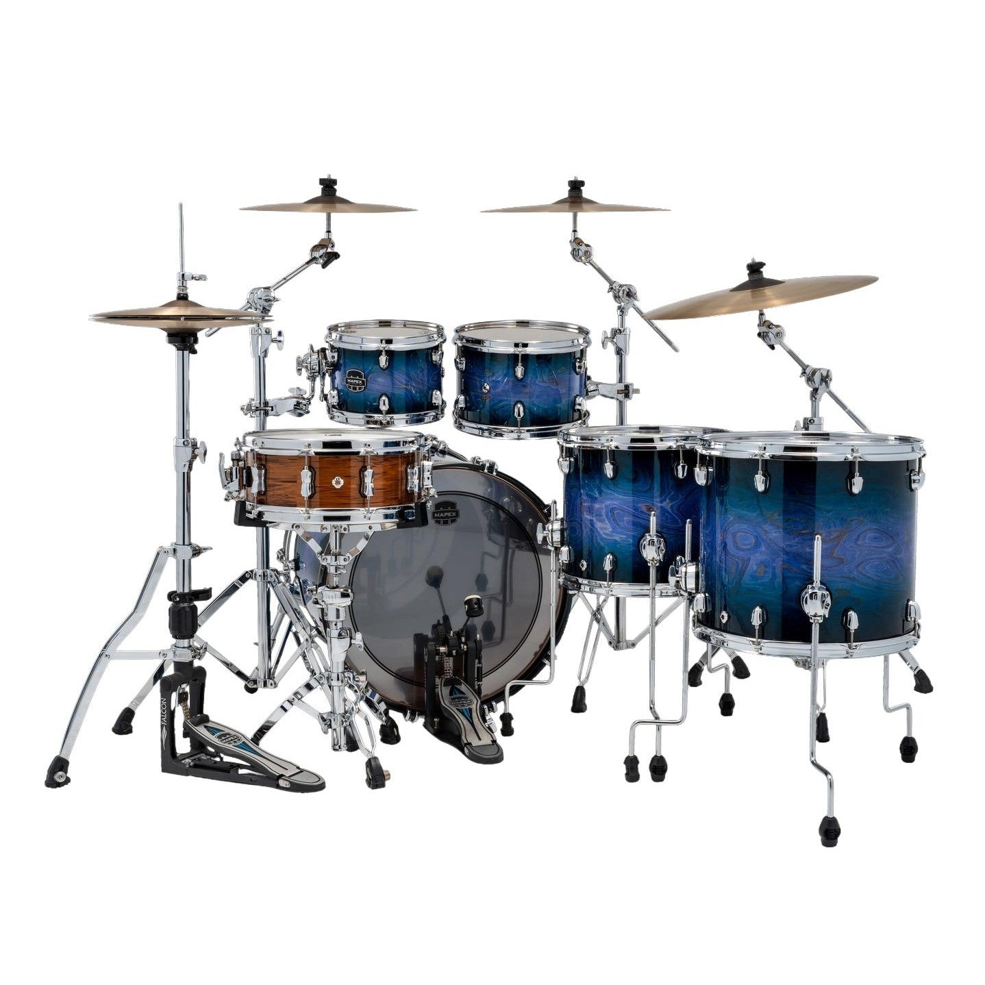 Mapex Saturn VI Studioease 5pc Drum Set 22/10/12/14/16 Cobalt Burst - Drum Center Of Portsmouth