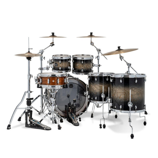 Mapex Saturn VI Studioease Standard 5pc Drum Set 22/10/12/14/16 Black Ink Burst - Drum Center Of Portsmouth
